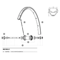 Mavic Rossland/xmax Enduro/cosmos 2/kys Equipe Vorderradachse Mavic Rossland/xmax Enduro/cosmos 2/kys Equipe Vorderradachse