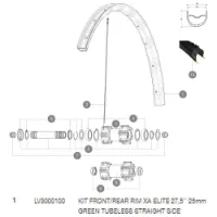 Mavic Xa Elite Tubeless Felge