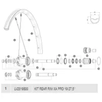 Mavic Xa Pro 19 Hinterradfelge Mavic Xa Pro 19 Hinterradfelge