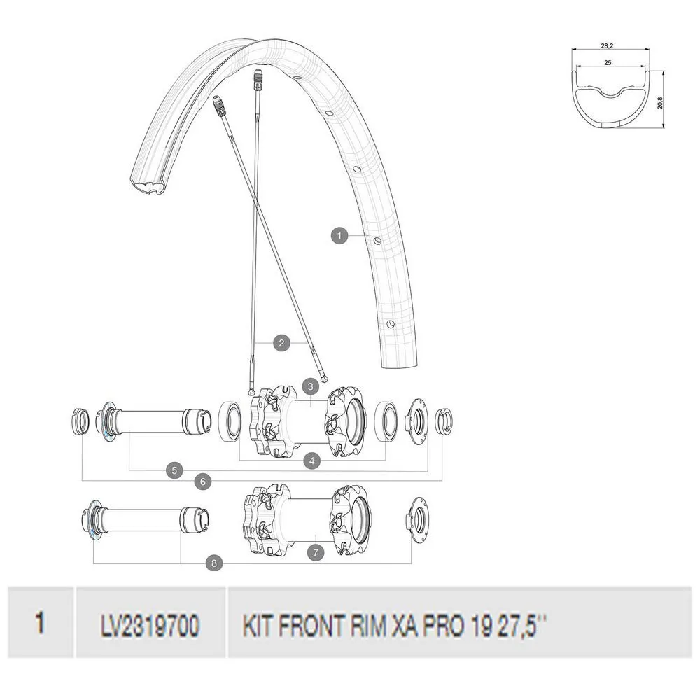 Mavic Xa Pro 19 Vorderradfelge, Black, 650B - 27.5" 2 Mavic Xa Pro 19 Vorderradfelge, Black, 650B - 27.5" 2