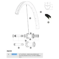 Mavic XA Pro Carbon 27,5" Ersatzspeichen Modell 2017-2018 Mavic XA Pro Carbon 27,5" Ersatzspeichen Modell 2017-2018