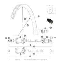 Mavic Xa Pro Carbon 29 2017-18 Hintere Rechte Speichen 12 Einheiten Mavic Xa Pro Carbon 29 2017-18 Hintere Rechte Speichen 12 Einheiten