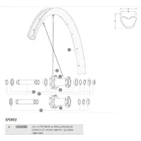 Mavic Xa Pro Carbon 29 Extra Flat Front/rear Speichen 12 Einheiten Mavic Xa Pro Carbon 29 Extra Flat Front/rear Speichen 12 Einheiten
