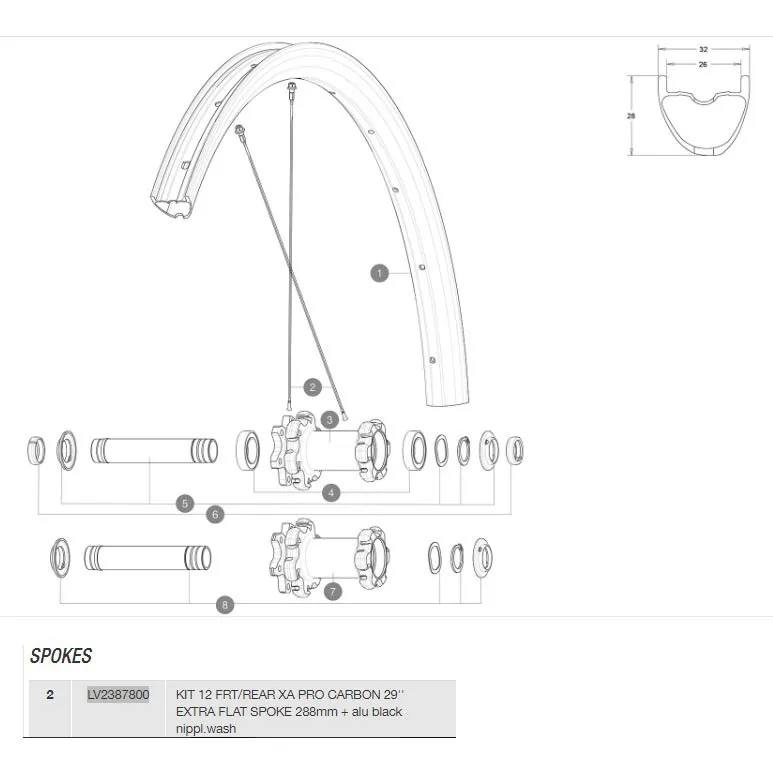 Mavic Xa Pro Carbon 29 Extra Flat Front/rear Speichen 12 Einheiten, Black, 288mm Mavic Xa Pro Carbon 29 Extra Flat Front/rear Speichen 12 Einheiten, Black, 288mm