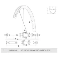 Mavic Xa Pro Carbon Vorderradfelge Mavic Xa Pro Carbon Vorderradfelge