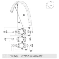 Mavic Xa Pro Vorderradfelge Mavic Xa Pro Vorderradfelge