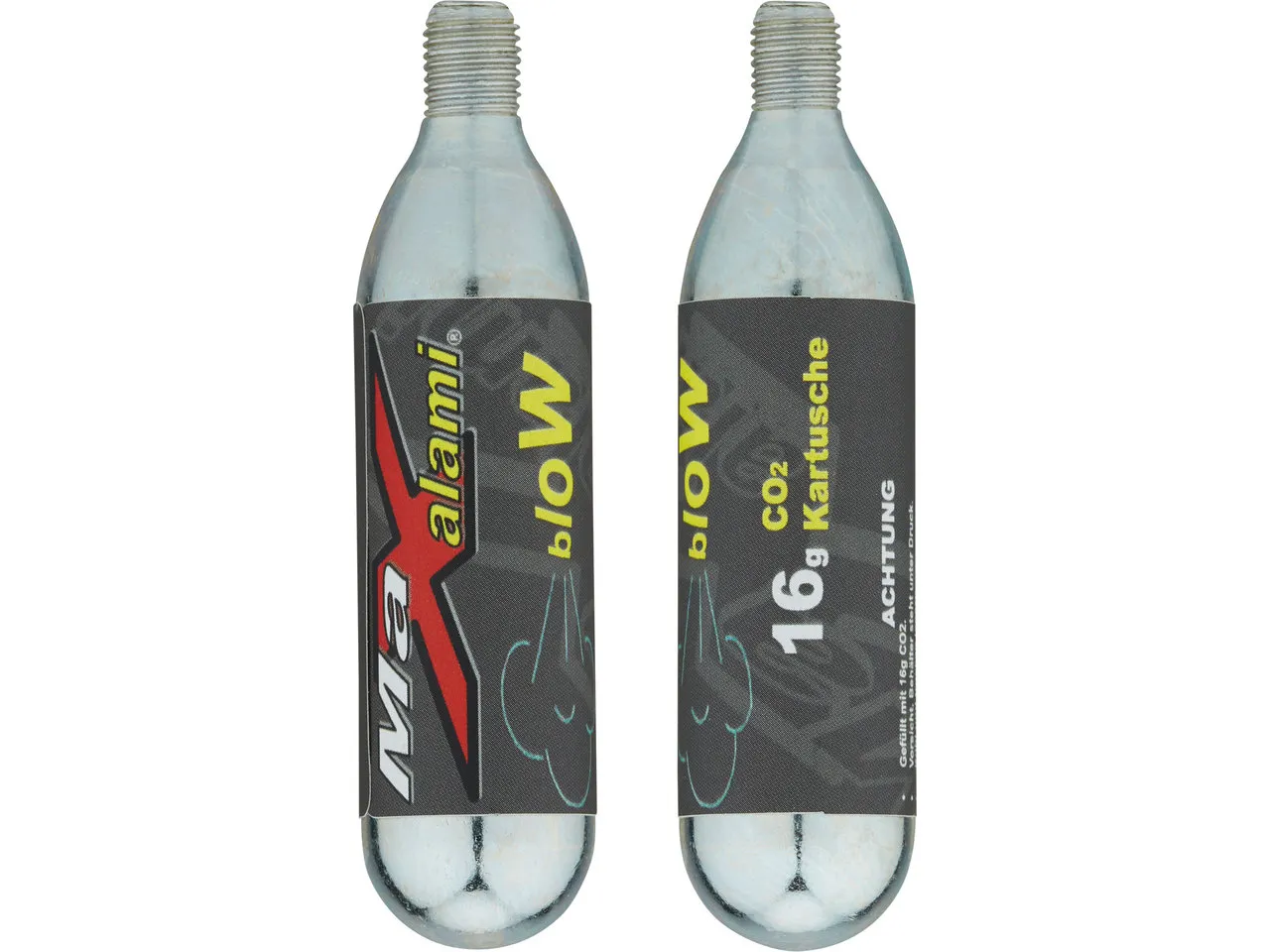 MaXalami Blow CO2 Ersatzkartusche mit Gewinde 16 g - 2 Stück, One_size MaXalami Blow CO2 Ersatzkartusche mit Gewinde 16 g - 2 Stück, One_size