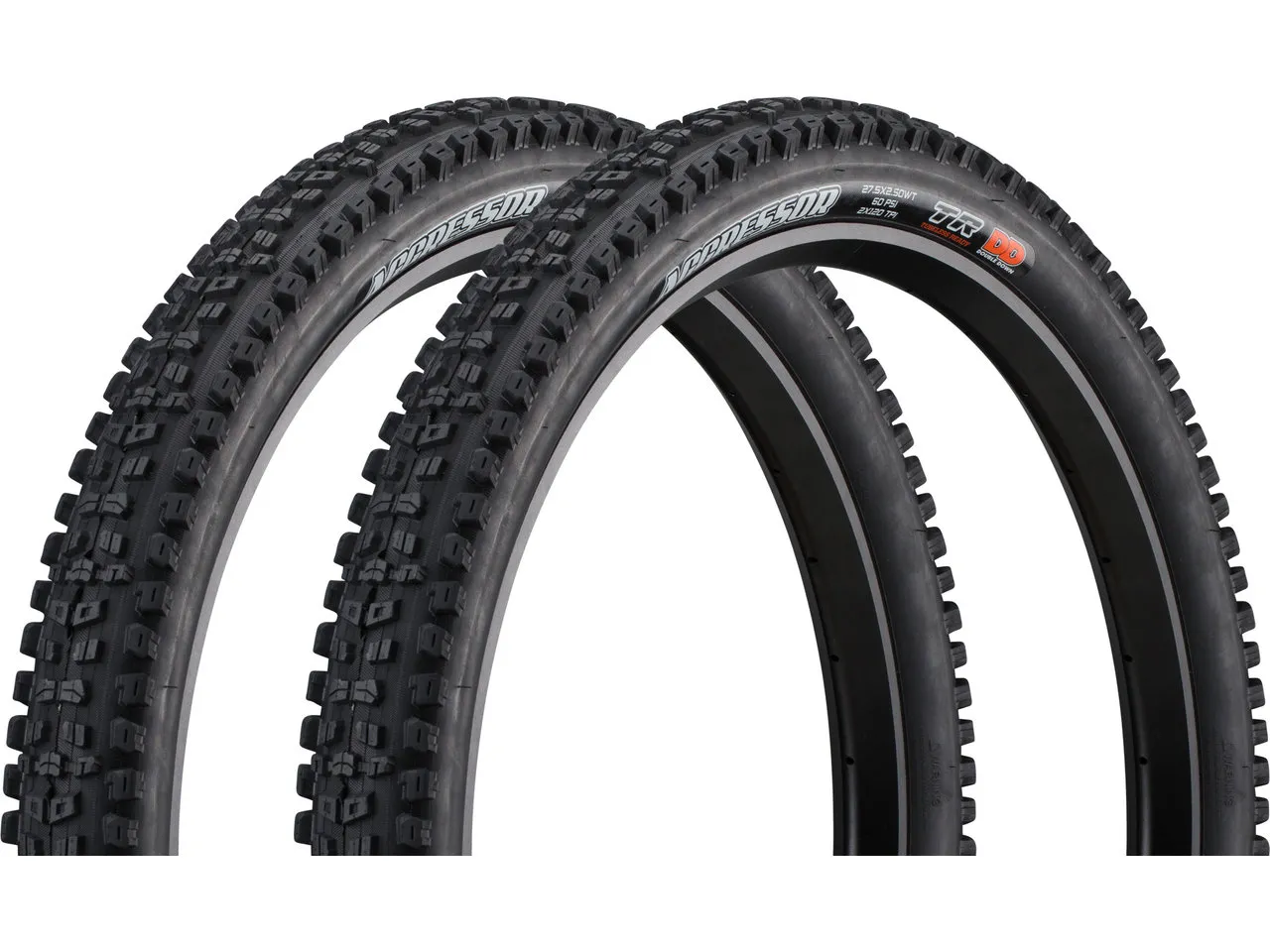 Maxxis Aggressor Double Down WT 27,5" Faltreifen 2er Set, Schwarz, 27.5 x 2.5 Maxxis Aggressor Double Down WT 27,5" Faltreifen 2er Set, Schwarz, 27.5 x 2.5