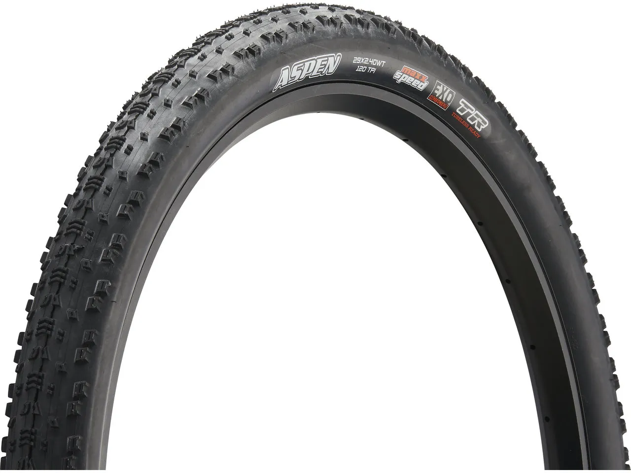 Maxxis Aspen MaxxSpeed EXO WT TR 29" Faltreifen, Schwarz, 29 x 2.4 Maxxis Aspen MaxxSpeed EXO WT TR 29" Faltreifen, Schwarz, 29 x 2.4