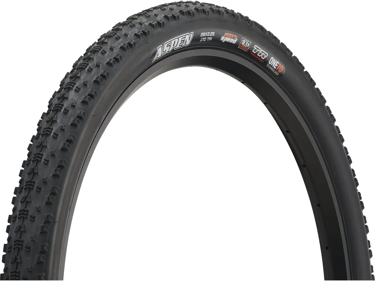 Maxxis Aspen TeamSpec MaxxSpeed EXO ONE70 TR 29" Faltreifen, Schwarz, 29 x 2.25 Maxxis Aspen TeamSpec MaxxSpeed EXO ONE70 TR 29" Faltreifen, Schwarz, 29 x 2.25