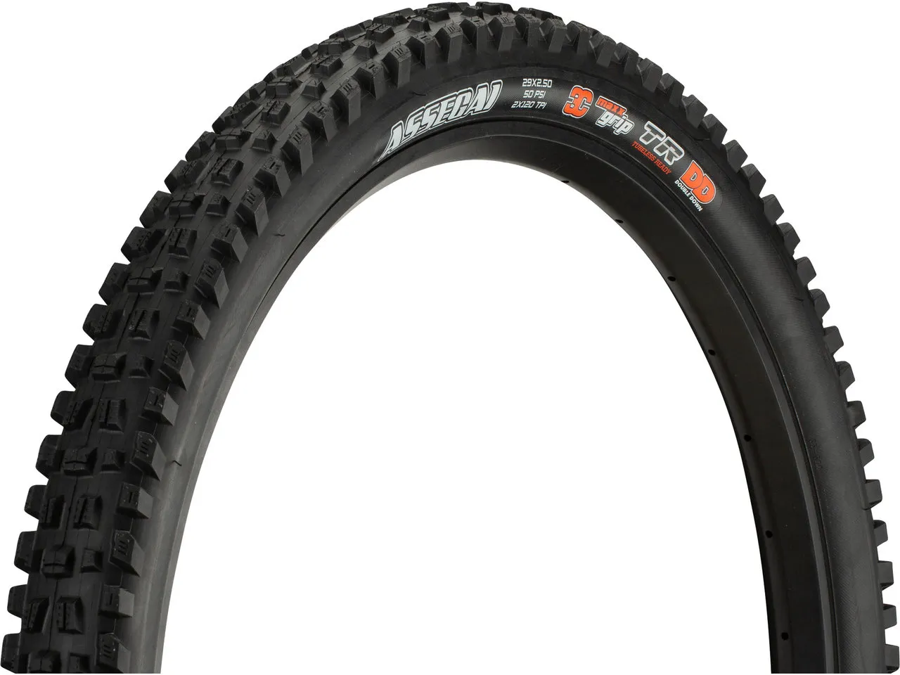 Maxxis Assegai 3C MaxxGrip DD WT TR 29" Faltreifen, Schwarz, 29 x 2.5
