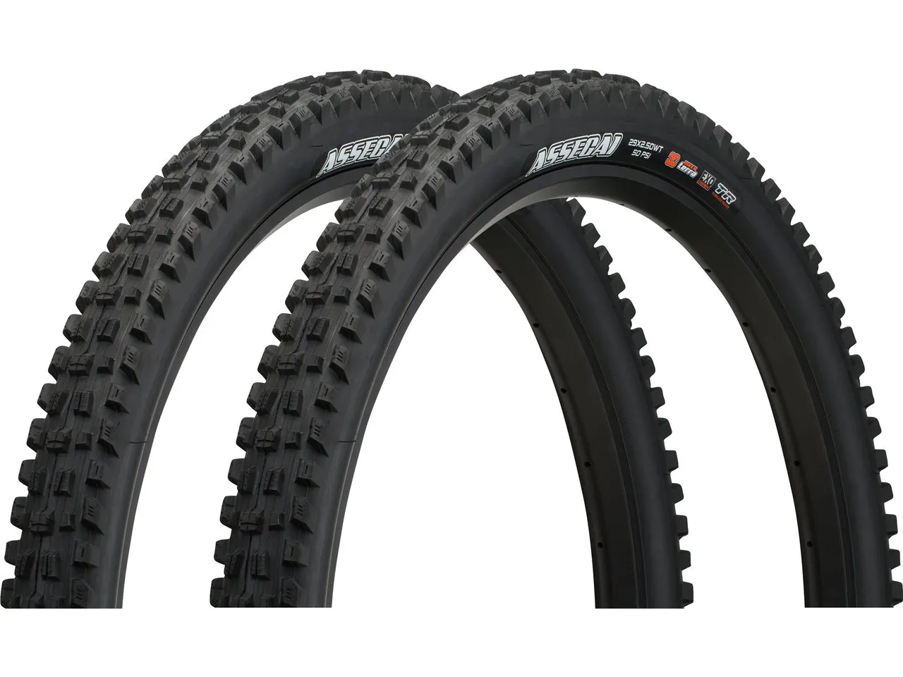 Maxxis Assegai 3C MaxxTerra EXO WT TR 29" Faltreifen 2er Set, Schwarz, 29 x 2.5 Maxxis Assegai 3C MaxxTerra EXO WT TR 29" Faltreifen 2er Set, Schwarz, 29 x 2.5