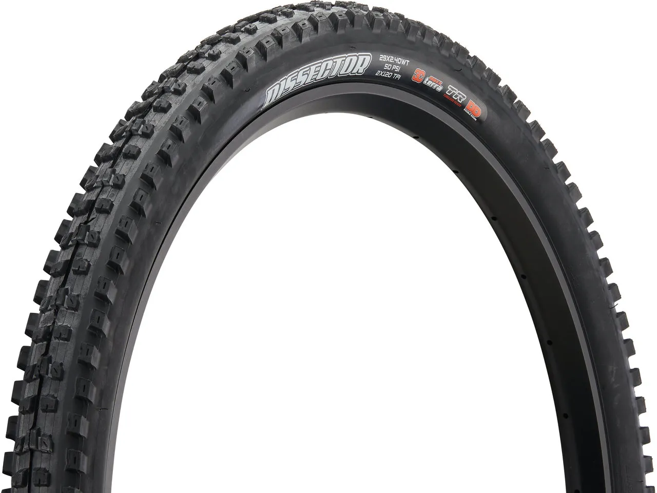 Maxxis Dissector 3C MaxxTerra DD WT TR 29" Faltreifen, Schwarz, 29 x 2.4 Maxxis Dissector 3C MaxxTerra DD WT TR 29" Faltreifen, Schwarz, 29 x 2.4