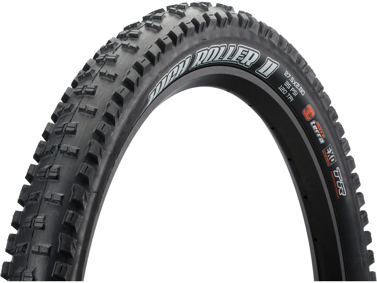 Maxxis Highroller II+ 3C MaxxTerra 27,5+ Faltreifen, Schwarz, 27.5 x 2.8 Maxxis Highroller II+ 3C MaxxTerra 27,5+ Faltreifen, Schwarz, 27.5 x 2.8