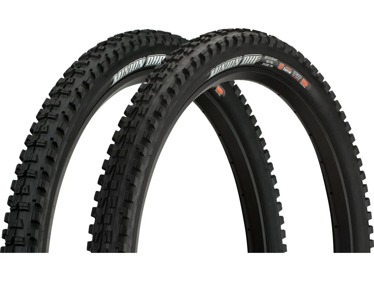 Maxxis Minion DHF 3C MaxxTerra / DHR II 3C MaxxGrip 29" Faltreifen 2er Set, Schwarz, 29 x 2.5 / 29 x 2.4 Maxxis Minion DHF 3C MaxxTerra / DHR II 3C MaxxGrip 29" Faltreifen 2er Set, Schwarz, 29 x 2.5 / 29 x 2.4