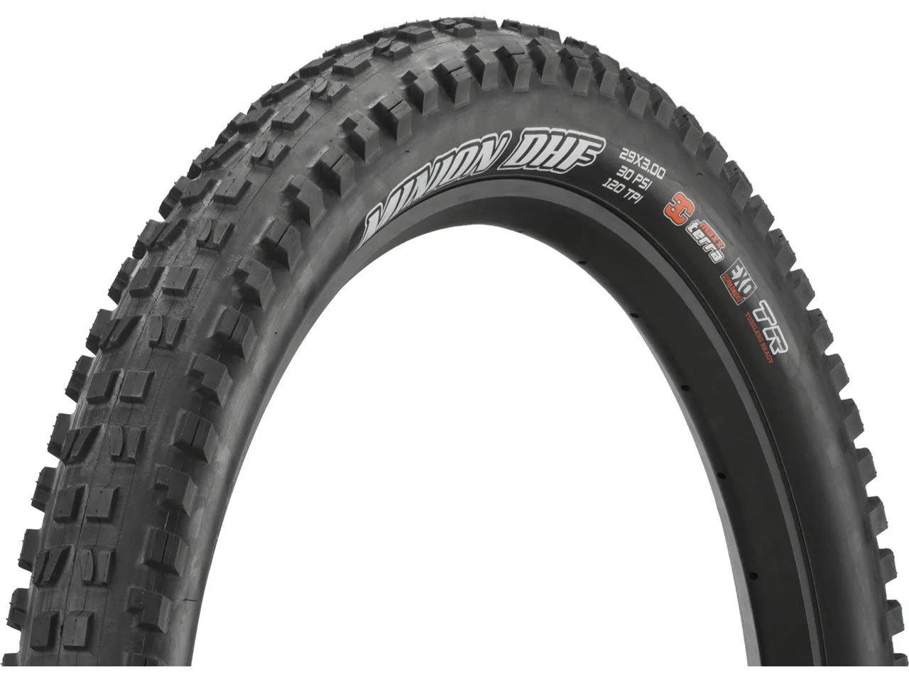 Maxxis Minion DHF+ 3C MaxxTerra EXO TR 29+ Faltreifen, Schwarz, 29 x 3.0 Maxxis Minion DHF+ 3C MaxxTerra EXO TR 29+ Faltreifen, Schwarz, 29 x 3.0