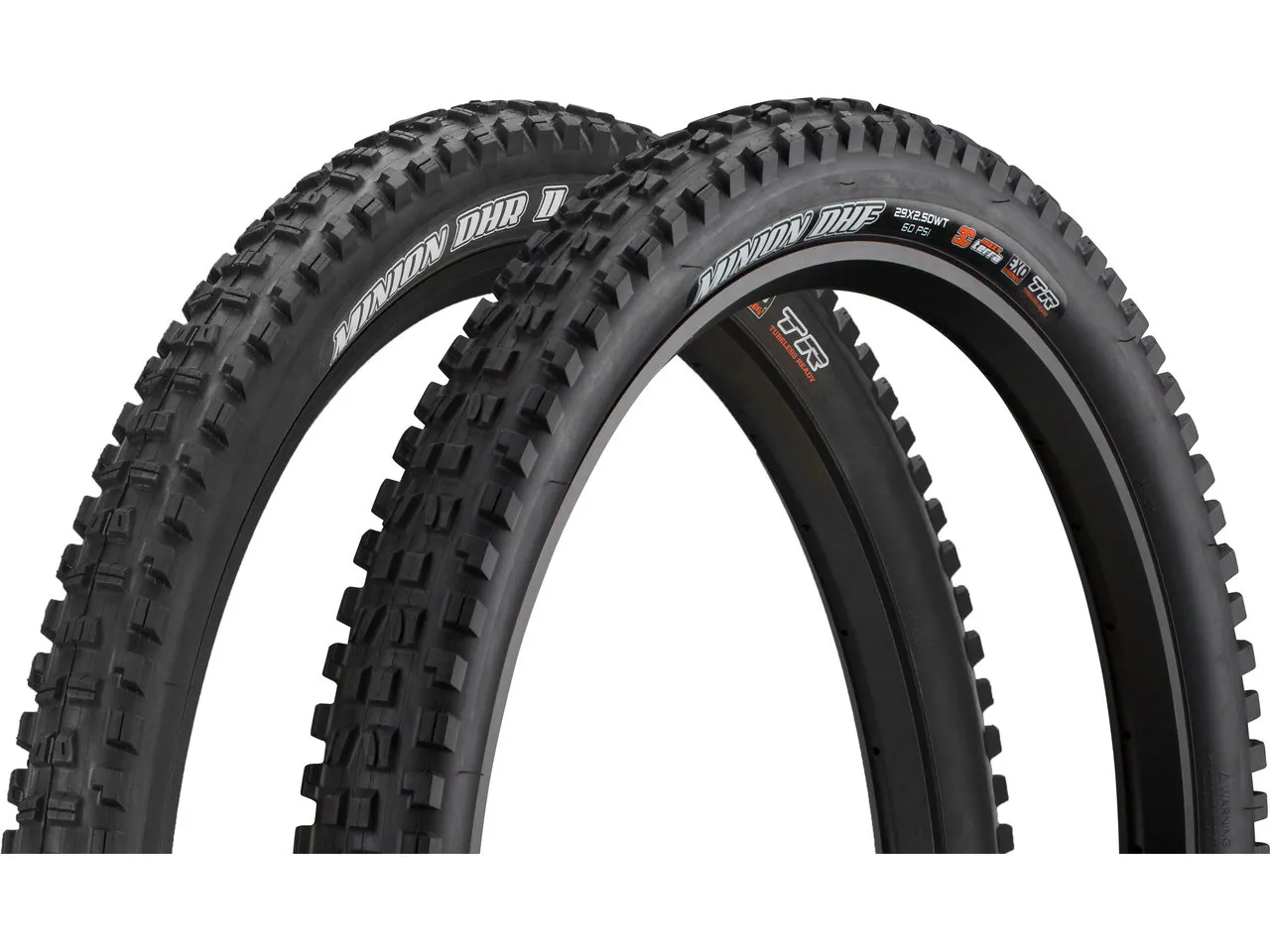 Maxxis Minion DHF / DHR II 3C MaxxTerra EXO WT TR 29" Faltreifen 2er Set, Schwarz, 29 x 2.5 / 29 x 2.4 Maxxis Minion DHF / DHR II 3C MaxxTerra EXO WT TR 29" Faltreifen 2er Set, Schwarz, 29 x 2.5 / 29 x 2.4