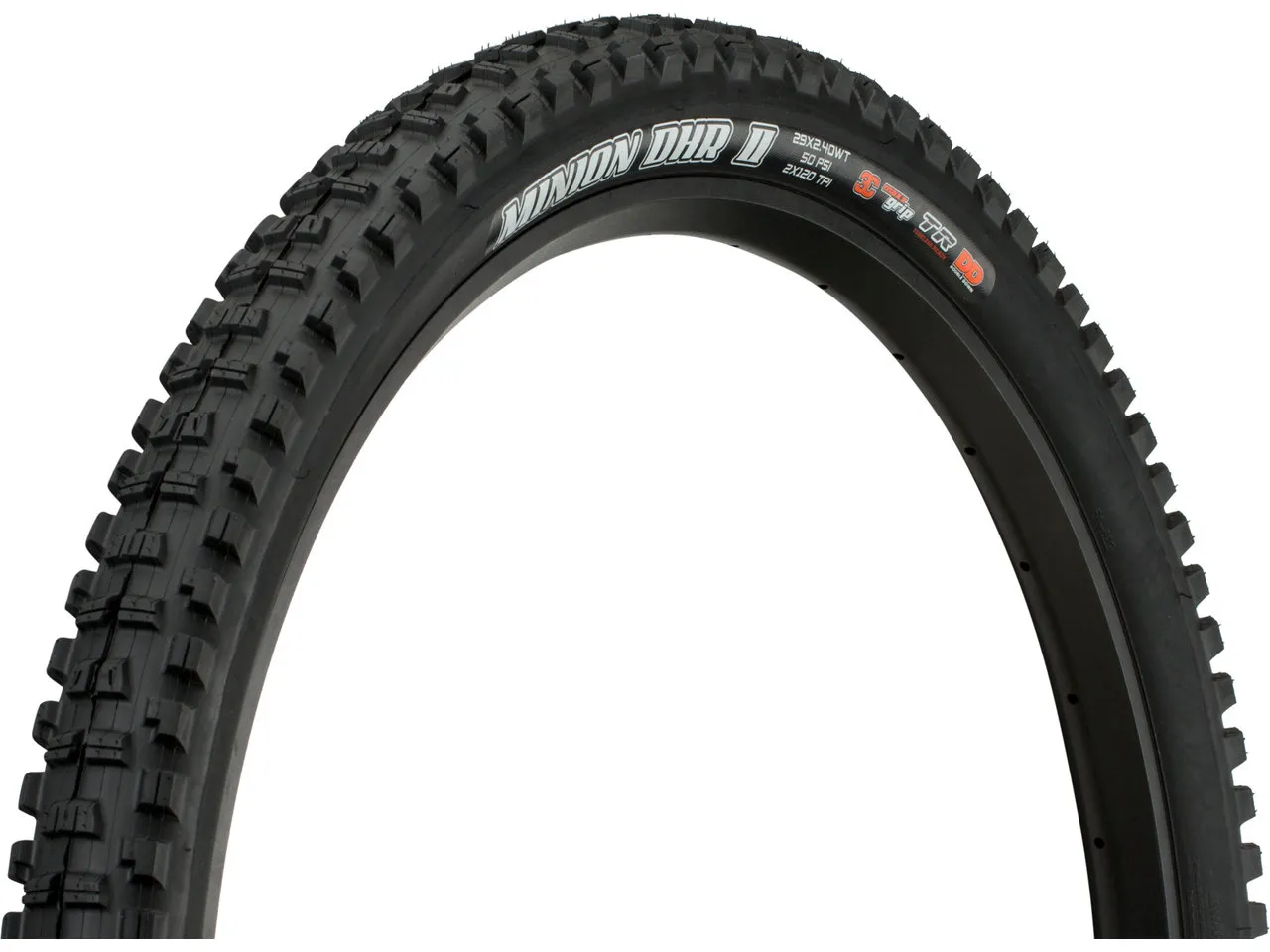 Maxxis Minion DHR II 3C MaxxGrip DD WT TR 27,5" Faltreifen Maxxis Minion DHR II 3C MaxxGrip DD WT TR 27,5" Faltreifen