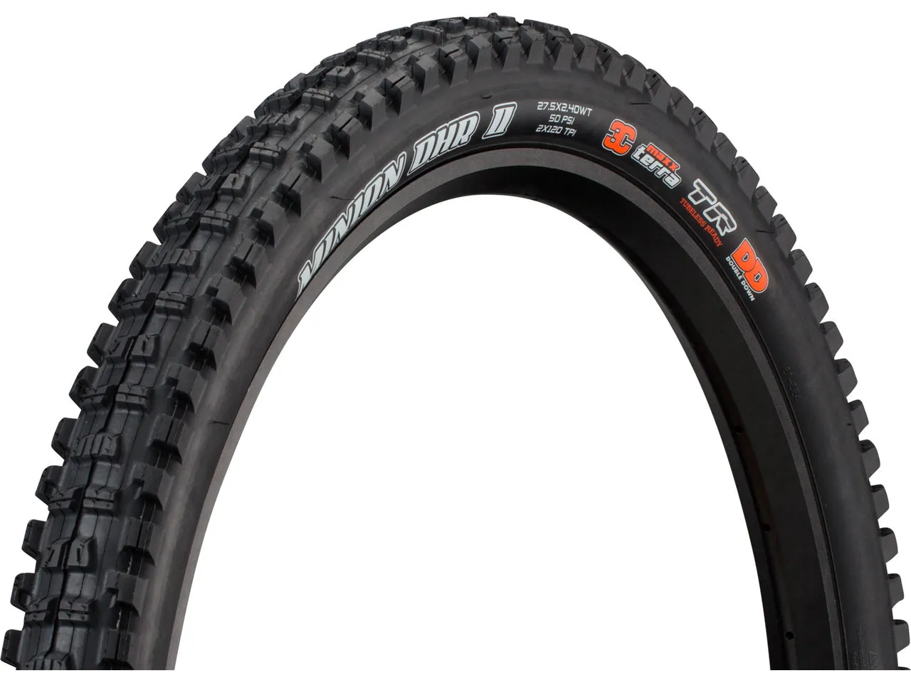 Maxxis Minion DHR II 3C MaxxTerra DD WT TR 27,5" Faltreifen, Schwarz, 27.5 x 2.4 Maxxis Minion DHR II 3C MaxxTerra DD WT TR 27,5" Faltreifen, Schwarz, 27.5 x 2.4