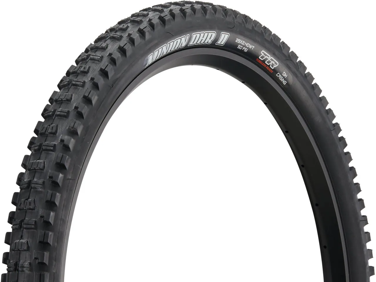 Maxxis Minion DHR II Dual DH WT TR 29" Drahtreifen, Schwarz, 29 x 2.4 Maxxis Minion DHR II Dual DH WT TR 29" Drahtreifen, Schwarz, 29 x 2.4