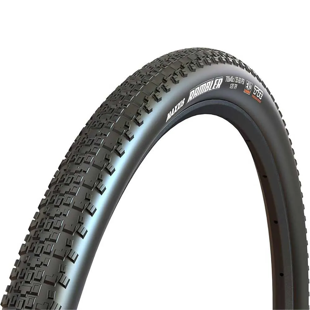 Maxxis Rambler 120 Tpi Hypr X/exo Tubeless 700c X 45 Gravelreifen, Black, 700C x 45