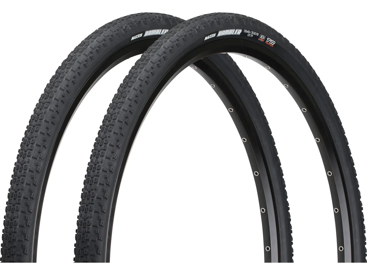 Maxxis Rambler Dual EXO TR 28" Faltreifen 2er Set, Schwarz, 40-622 (700 x 40C) Maxxis Rambler Dual EXO TR 28" Faltreifen 2er Set, Schwarz, 40-622 (700 x 40C)