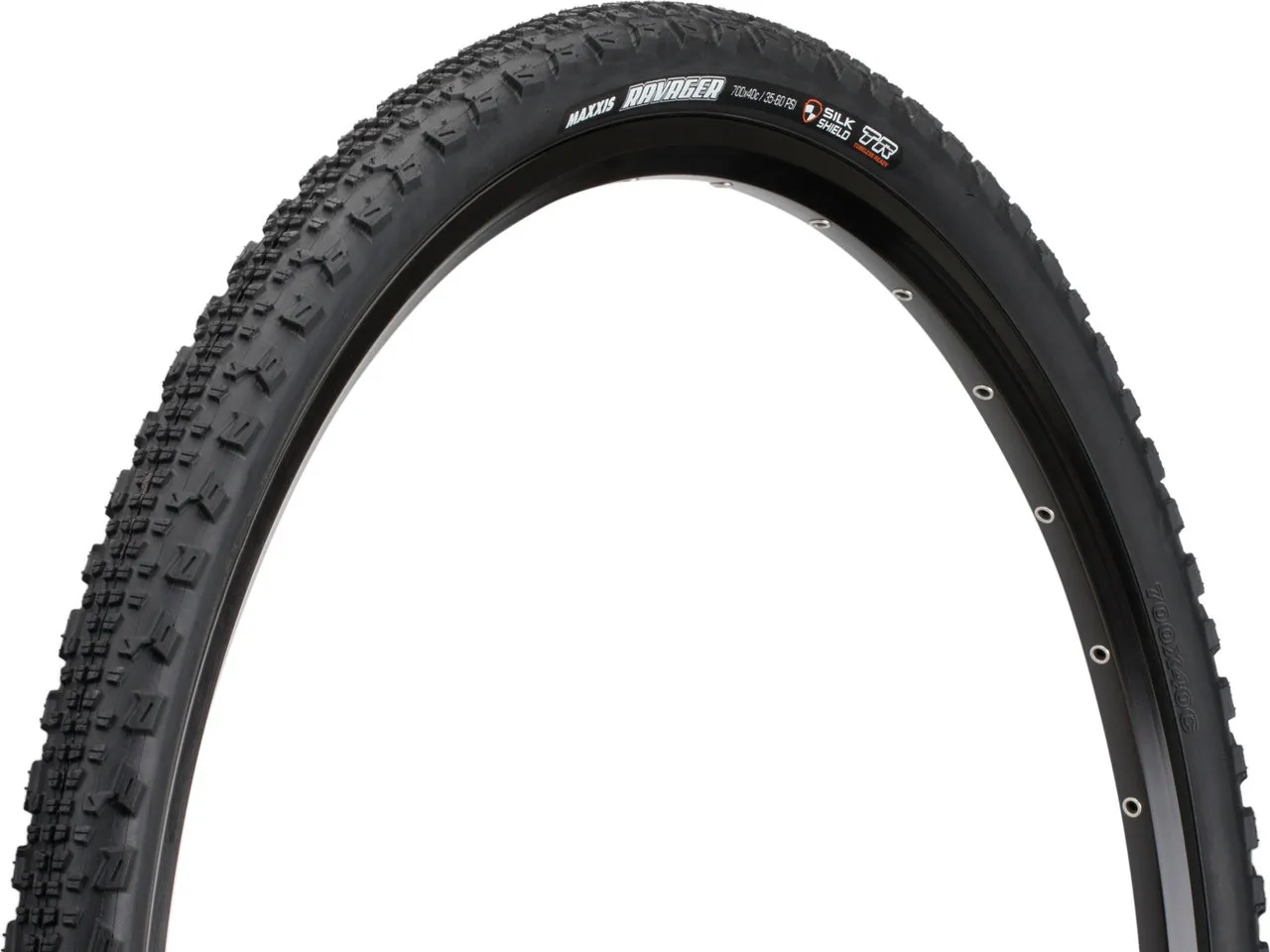 Maxxis Ravager Dual SilkShield TR 28" Faltreifen, Schwarz, 40-622 (700 x 40C) Maxxis Ravager Dual SilkShield TR 28" Faltreifen, Schwarz, 40-622 (700 x 40C)