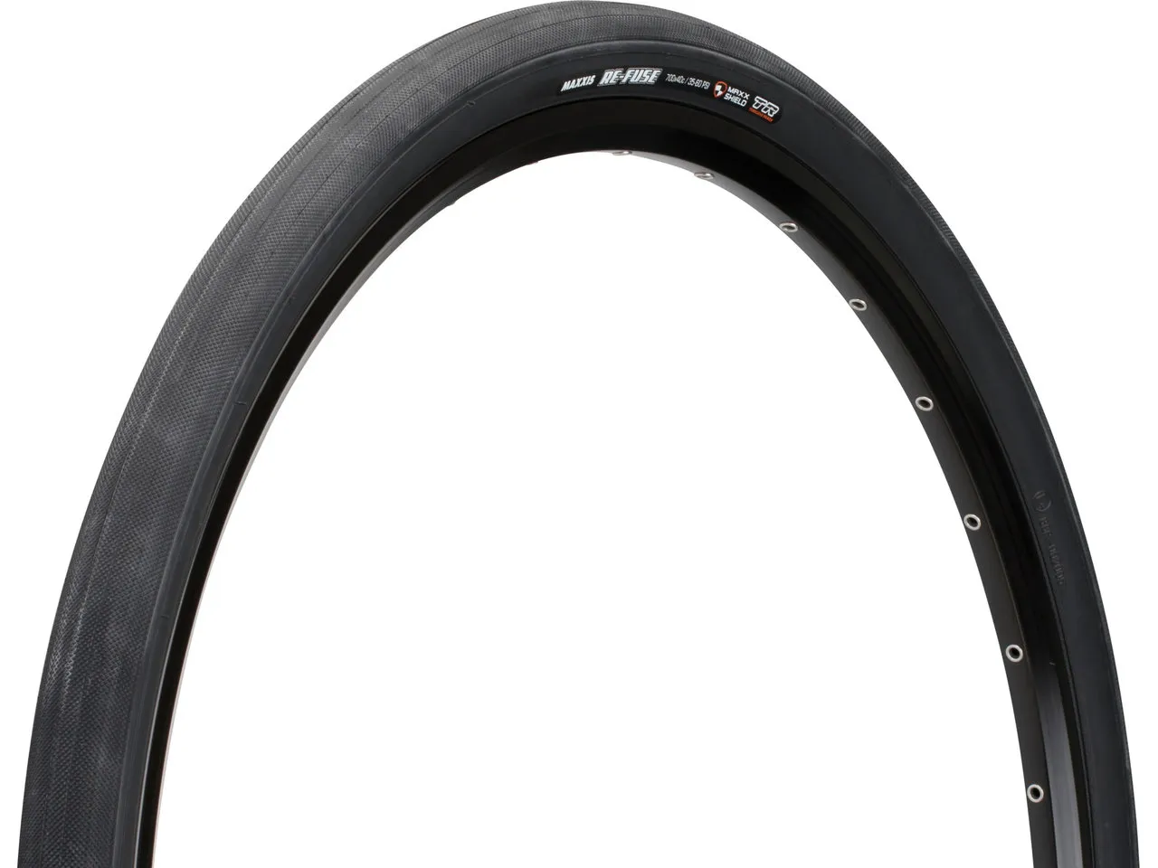 Maxxis Re-Fuse Dual MaxxShield TR 28" Faltreifen Modell 2020, Schwarz, 40-622 (700 x 40C) Maxxis Re-Fuse Dual MaxxShield TR 28" Faltreifen Modell 2020, Schwarz, 40-622 (700 x 40C)