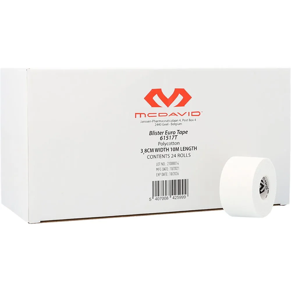 McDavid Eurotape 3.8 Cmx10m Kinesiologie-tape, Bulk / pack white, One Size McDavid Eurotape 3.8 Cmx10m Kinesiologie-tape, Bulk / pack white, One Size