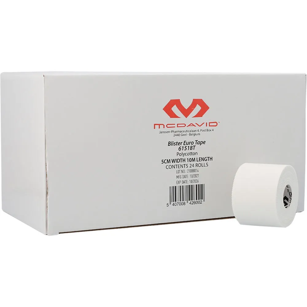 McDavid Eurotape 5 Cmx10m Kinesiologie-tape, Bulk / pack white, One Size McDavid Eurotape 5 Cmx10m Kinesiologie-tape, Bulk / pack white, One Size