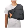 Mdh Weste Mit Schulterrand R4für Erwachsene, Black, One Size