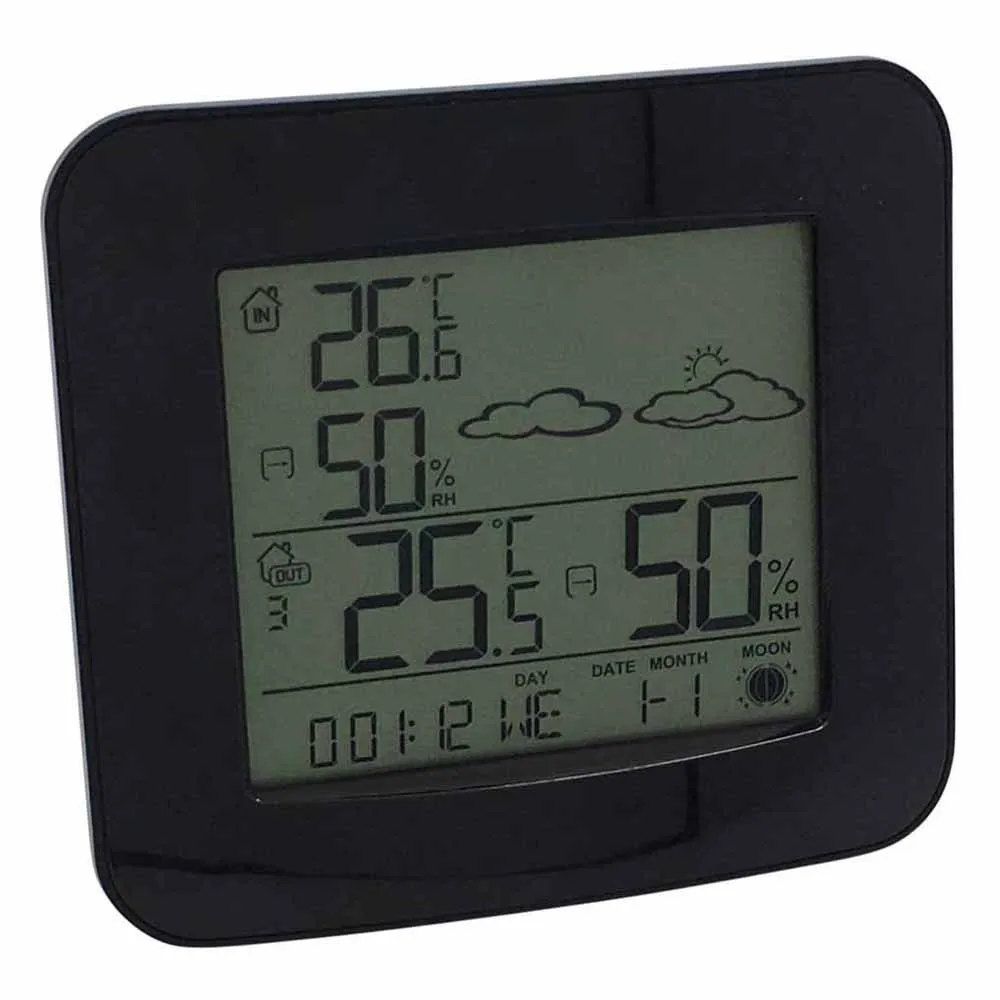 Mebus 40715 Wetterstationsanzeige, Black, One Size