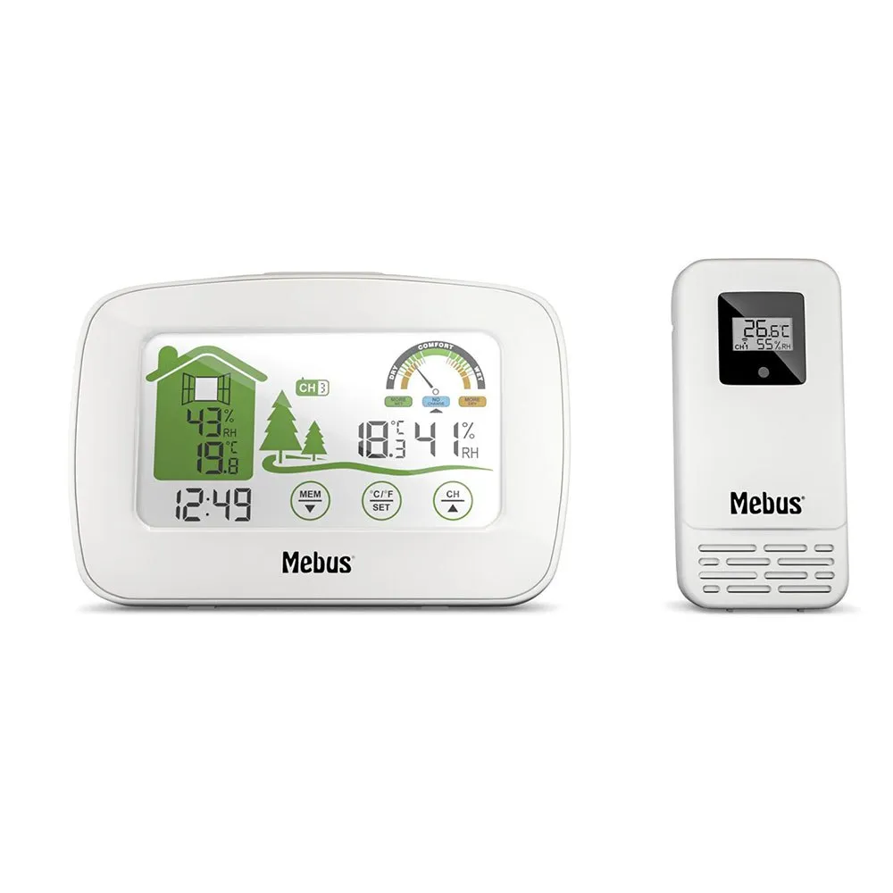 Mebus 40903 Wetterstation, White, One Size Mebus 40903 Wetterstation, White, One Size