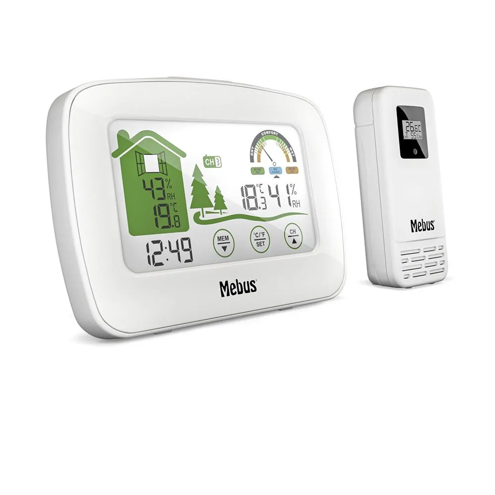 Mebus 40903 Wetterstation, White, One Size Mebus 40903 Wetterstation, White, One Size