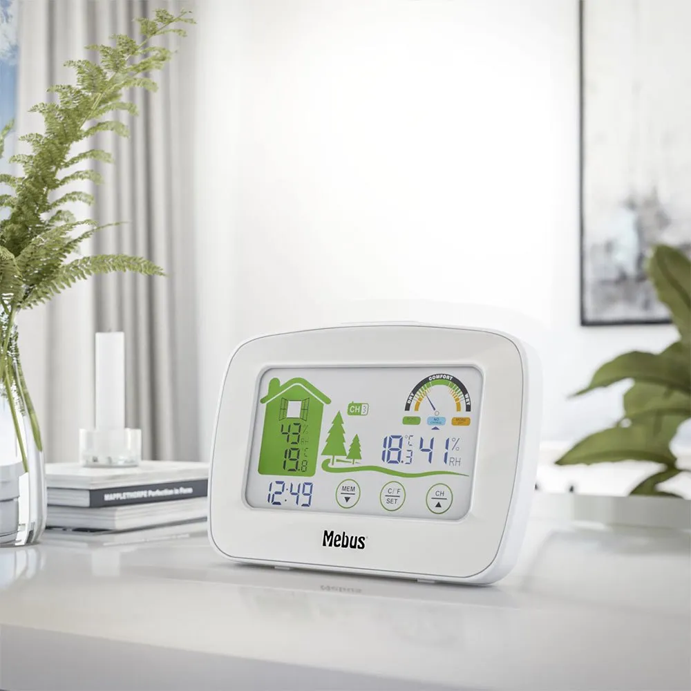 Mebus 40903 Wetterstation, White, One Size Mebus 40903 Wetterstation, White, One Size