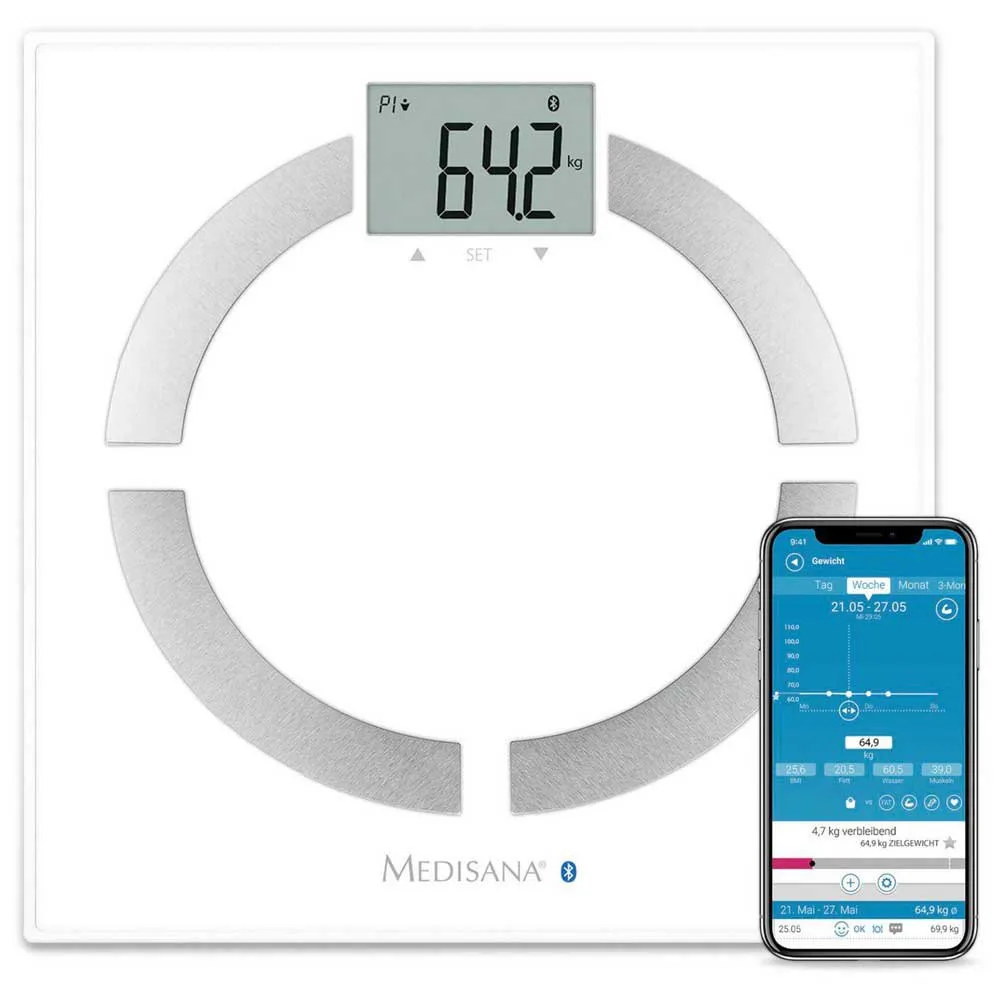 Medisana Bs 444 Max 180kg Waage, White, One Size Medisana Bs 444 Max 180kg Waage, White, One Size