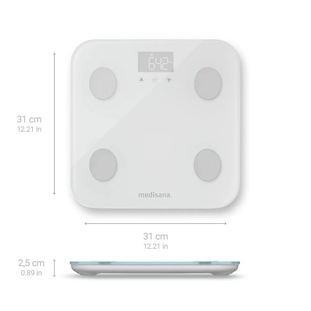 Medisana Bs 600 Waage, White, One Size Medisana Bs 600 Waage, White, One Size