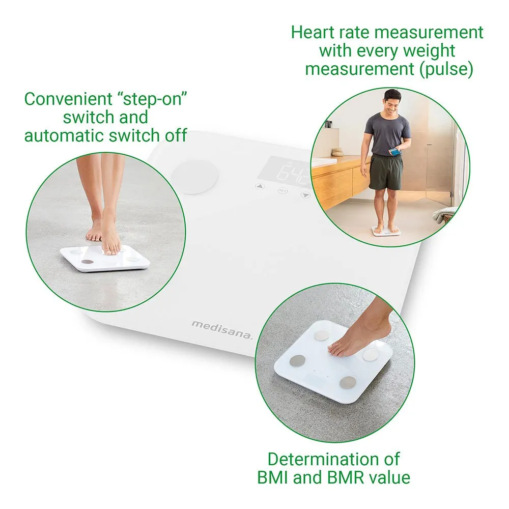 Medisana Bs 600 Waage, White, One Size Medisana Bs 600 Waage, White, One Size