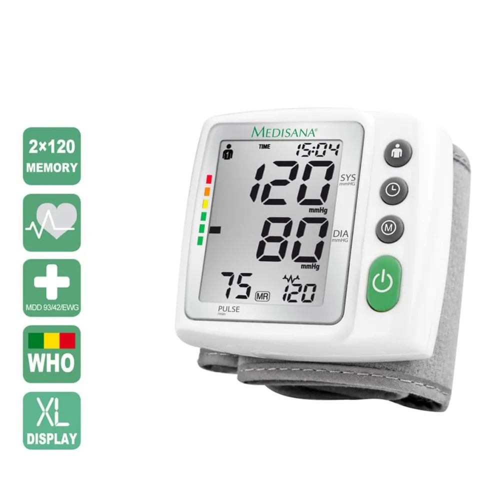 Medisana Handgelenk-blutdruckmessgerät Bw 315 Weiß 51072, White, One Size Medisana Handgelenk-blutdruckmessgerät Bw 315 Weiß 51072, White, One Size