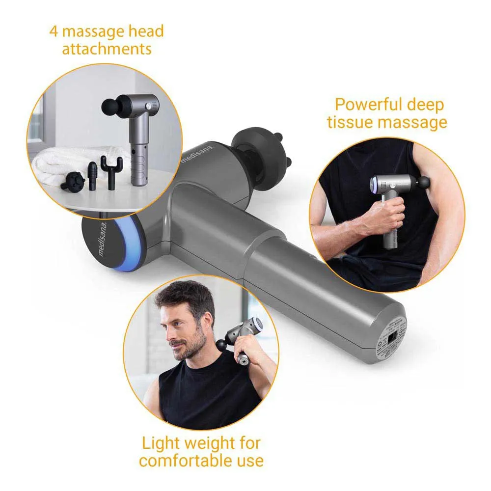 Medisana Mg 500 Pro Massagepistole, Black, One Size Medisana Mg 500 Pro Massagepistole, Black, One Size