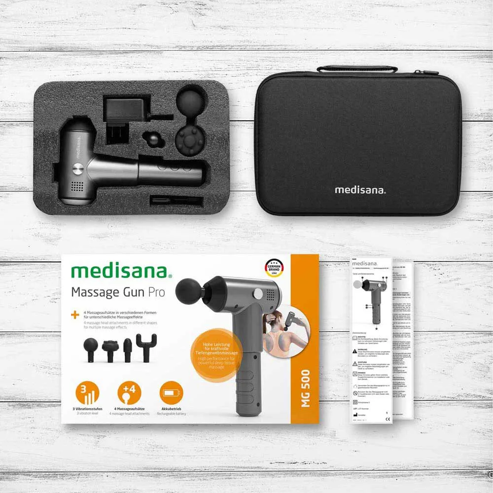 Medisana Mg 500 Pro Massagepistole, Black, One Size Medisana Mg 500 Pro Massagepistole, Black, One Size