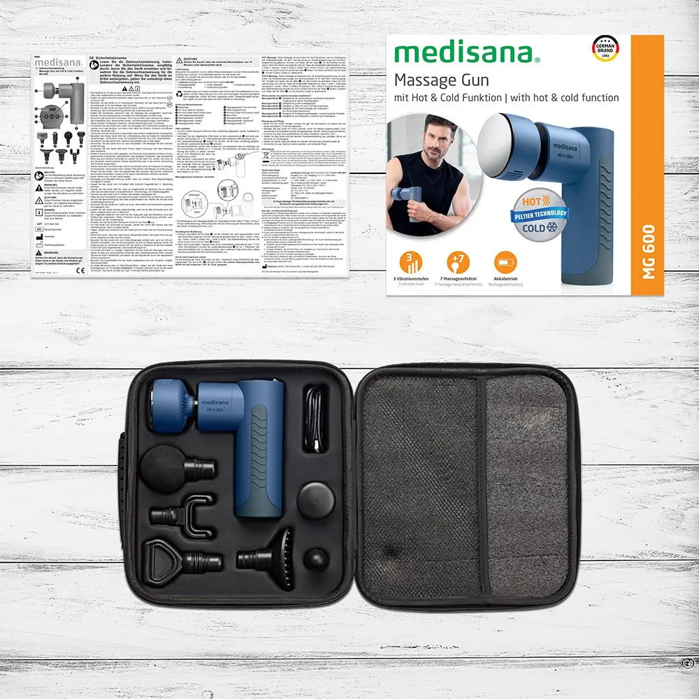 Medisana Mg 600 Hot And Cold Massagepistole, Blue, One Size Medisana Mg 600 Hot And Cold Massagepistole, Blue, One Size