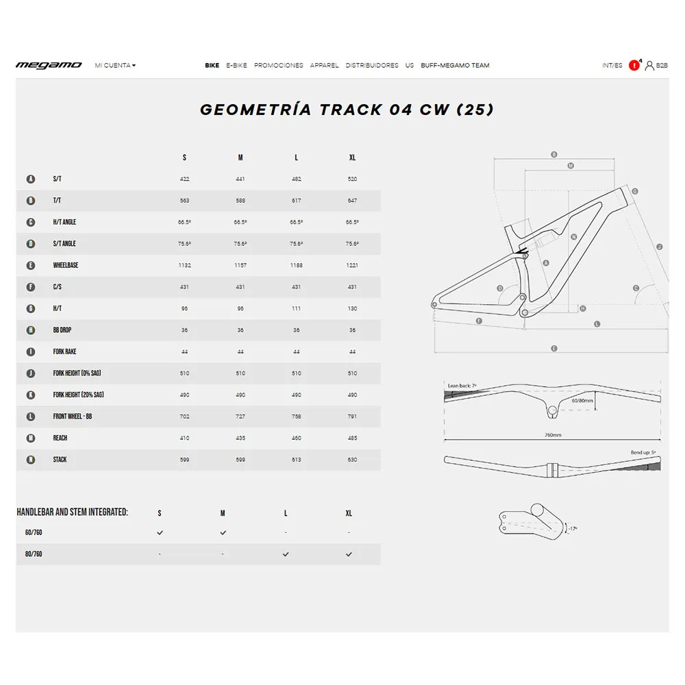 Megamo Track 04 Cw 29´´ Xt 2025 Mountainbike Megamo Track 04 Cw 29´´ Xt 2025 Mountainbike