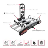 Menabo Alcor Fahrradständer Für 3 Fahrräder Menabo Alcor Fahrradständer Für 3 Fahrräder