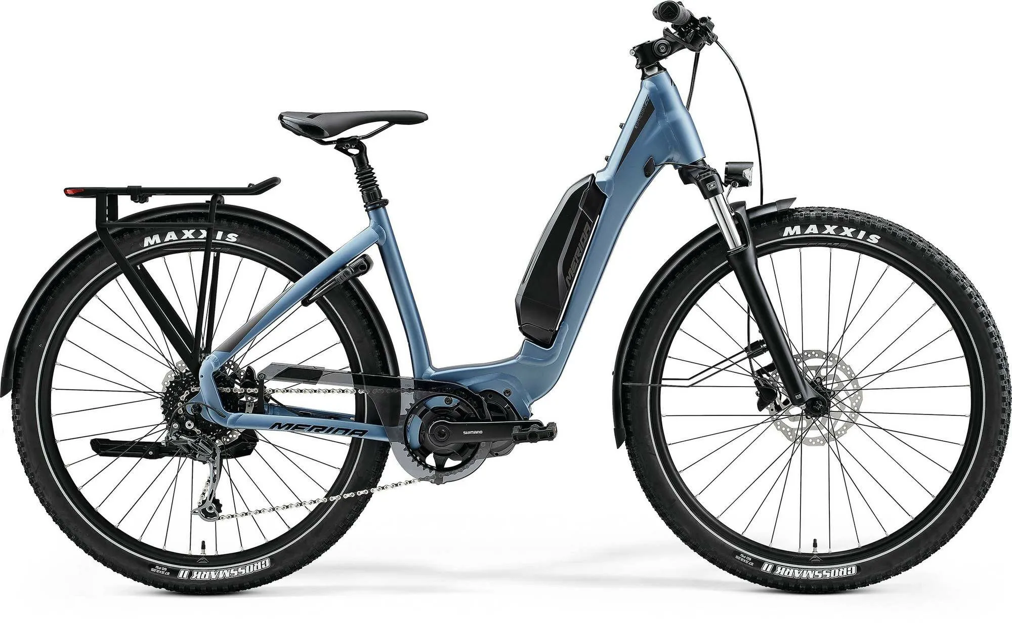 Merida eSPRESSO CC 400 SE EQ EP1 SILK STEEL BLUE 27,5" 510 Wh Wave, Blau, L Merida eSPRESSO CC 400 SE EQ EP1 SILK STEEL BLUE 27,5" 510 Wh Wave, Blau, L