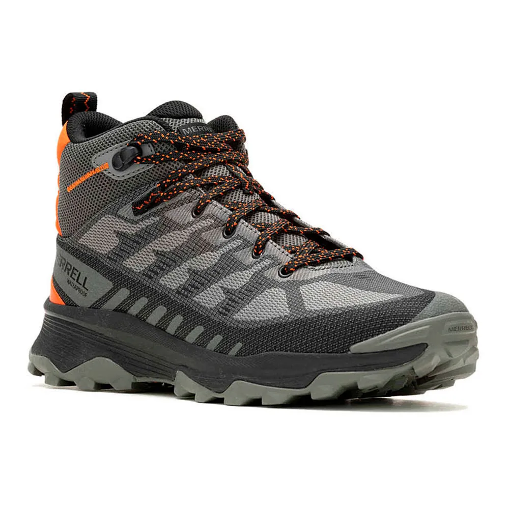 Merrell Speed Eco Mid Wp Wanderstiefel, Charcoal / tangerne