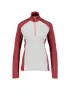Meru Damen Funktions Zipshirt Vordingborg, Dunkelrot