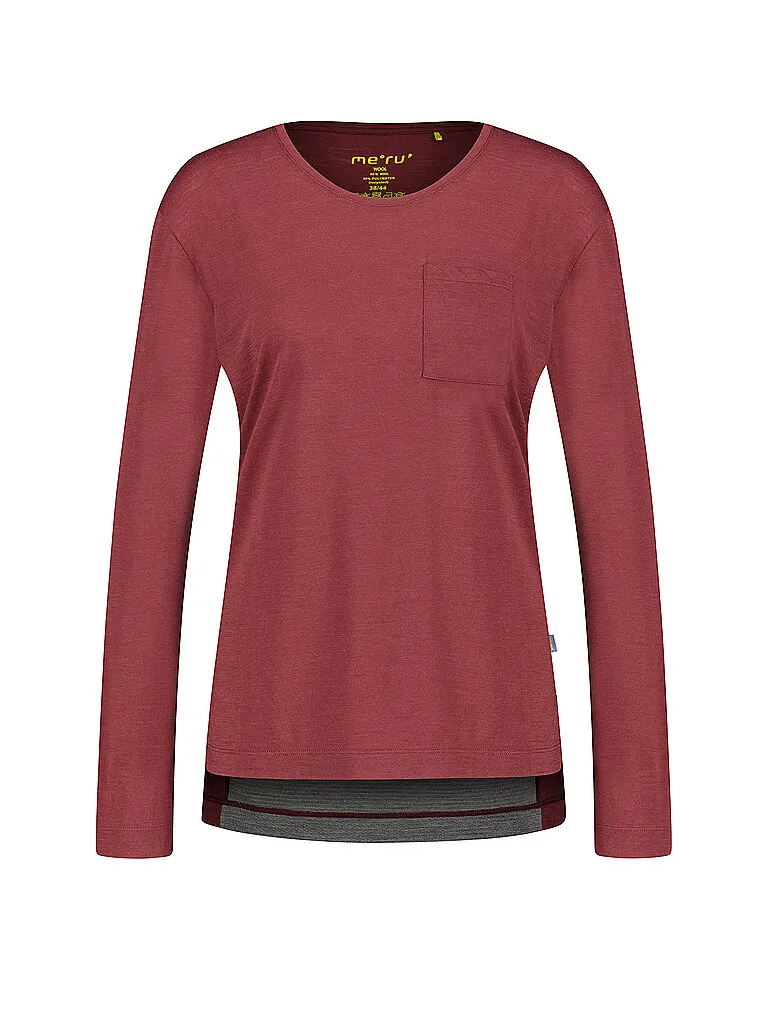 Meru Damen Funktionsshirt Vaxholm Wool-Mix