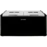 Mestic Mccp-90 Ac/dc Dual Zone Steife Tragbare Kühlbox, Black, One Size