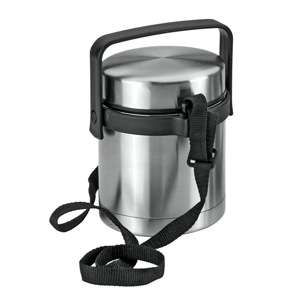 Metaltex Lunch Box 1l Thermosflasche, Silver / black, One Size Metaltex Lunch Box 1l Thermosflasche, Silver / black, One Size